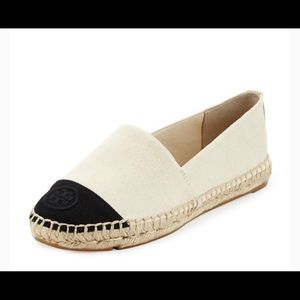 Tory Burch Colorblock Flat Canvas Espadrilles